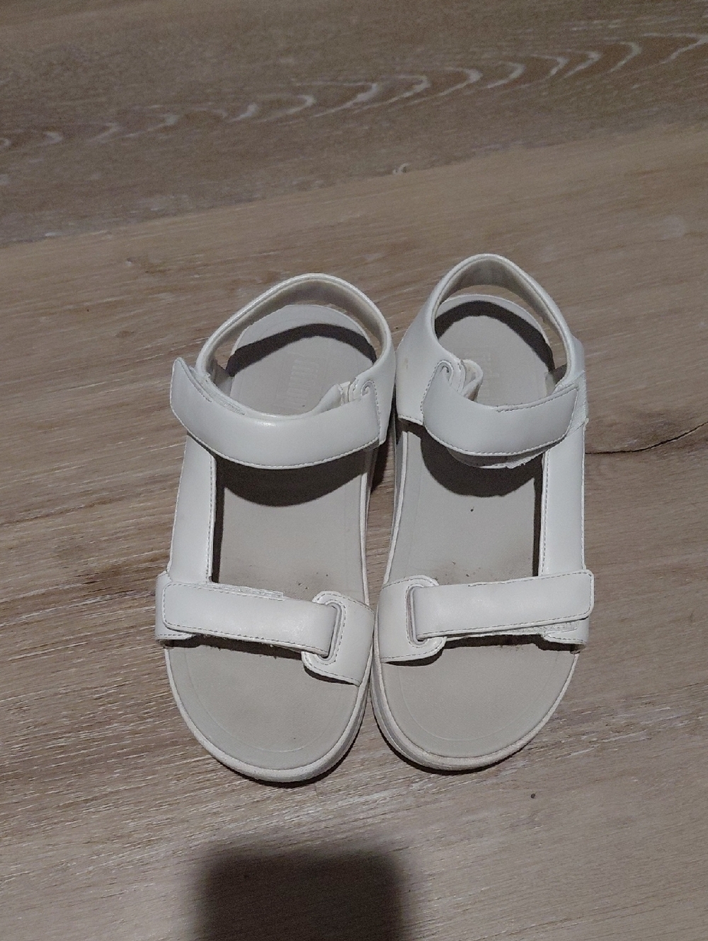 Women's Fitflop White Velcro Sandals